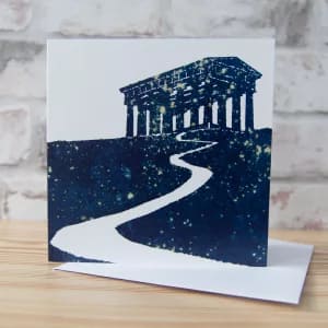 Penshaw Monument Greeting Card by Alchemi Art