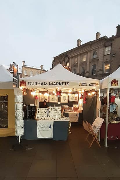 Alchemi Art Stall at Durham Christmas Market - Day 1