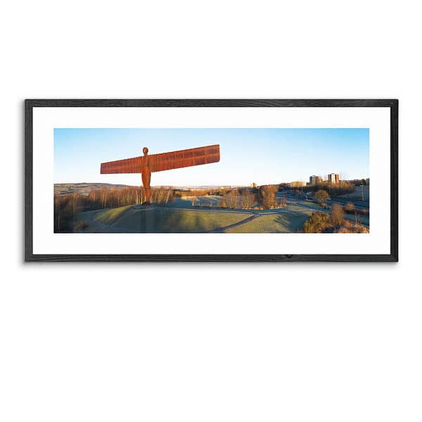 Angel of the North Aerial Panorama Photograph Print by Alchemi Art
