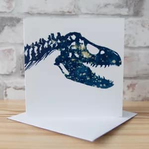 T-Rex Greeting Card by Alchemi Art