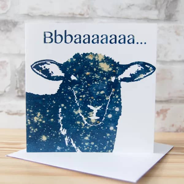 Baa Sheep Greeting Card by Alchemi Art